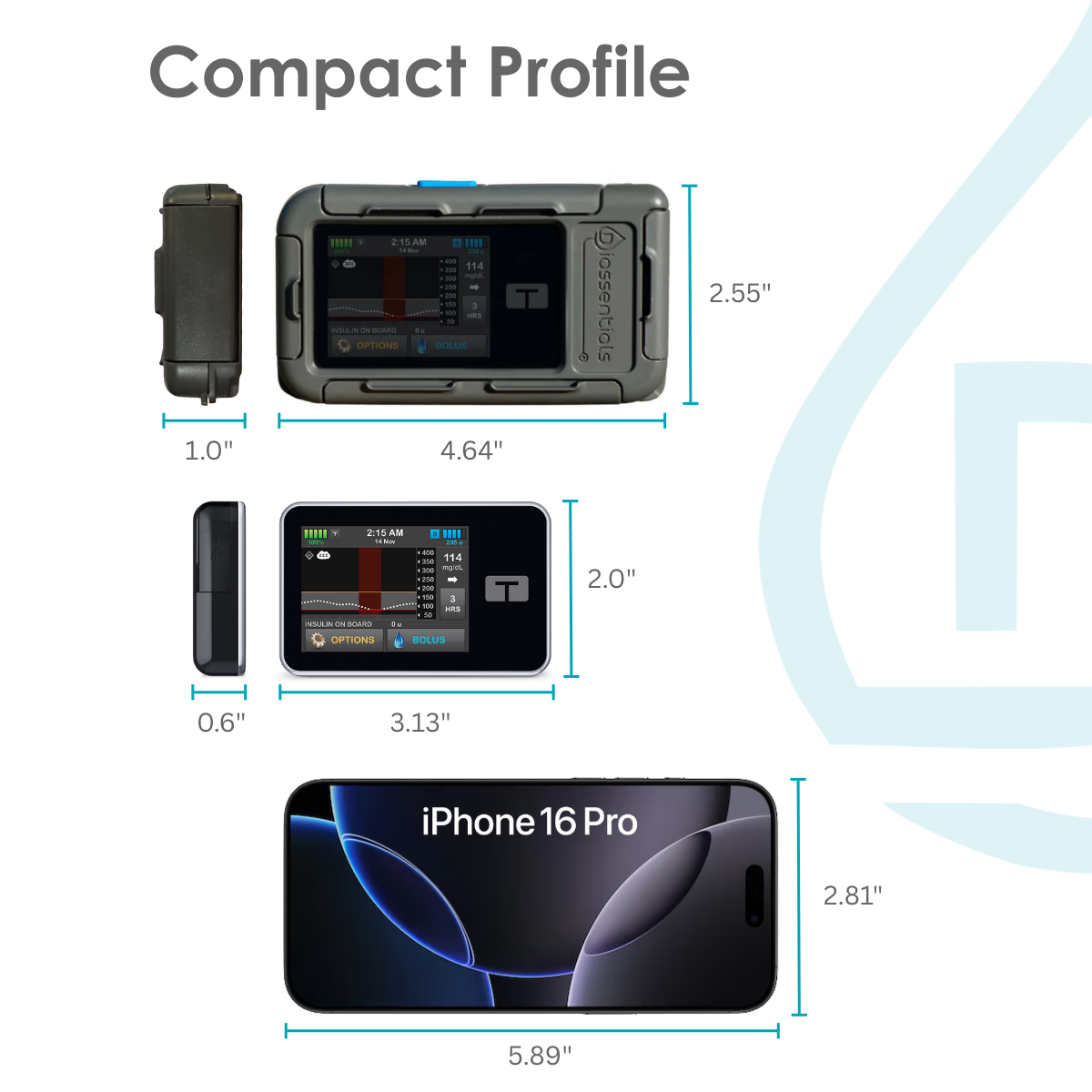 DiaShield - Slim: Waterproof Insulin Pump Case